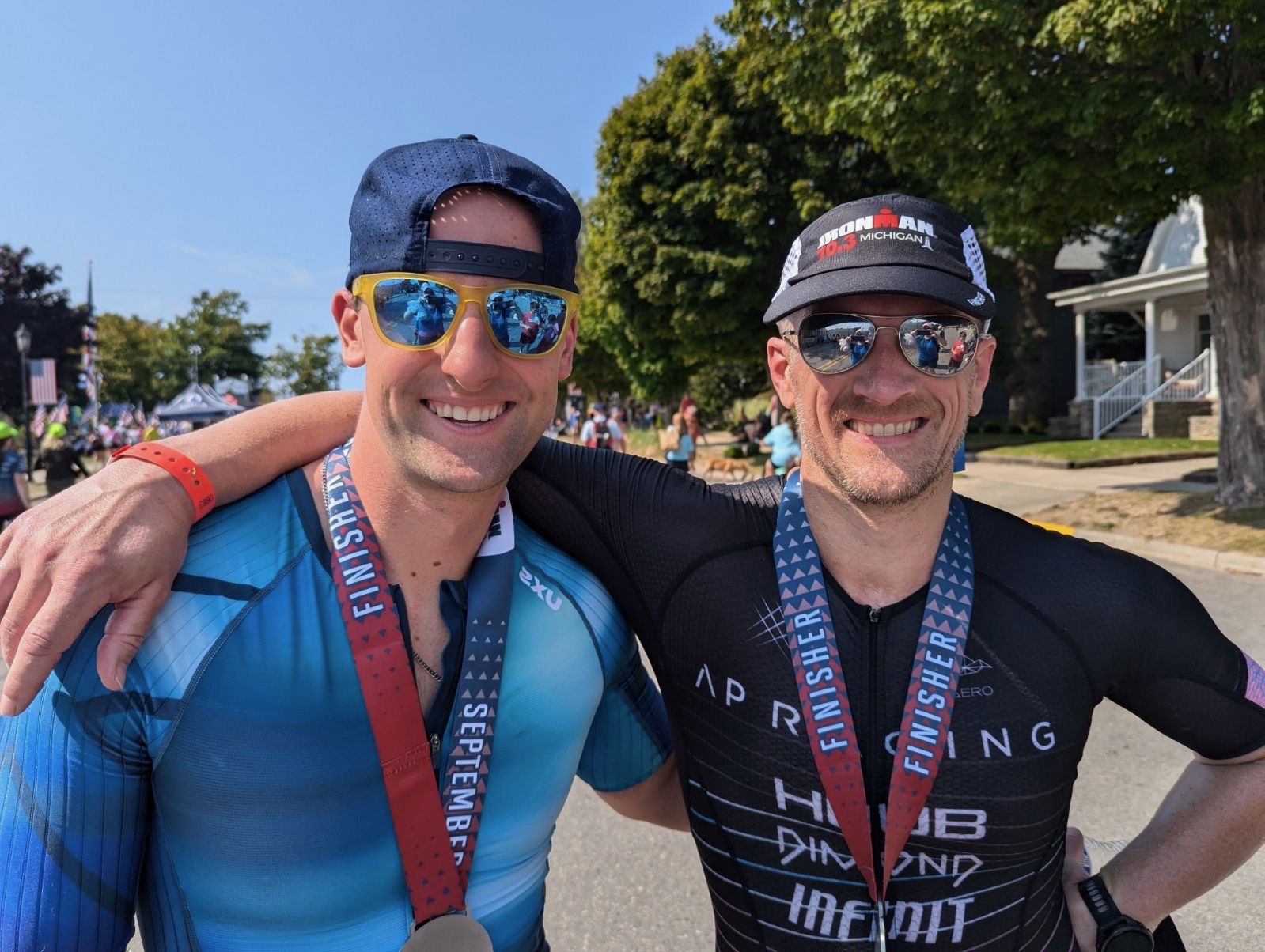 Adam coaching an athlete